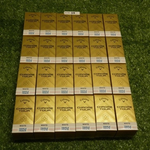 Callaway Chrome Tour Triple Track/White Golf Balls 4 Dozen in 2 Ball Packs New